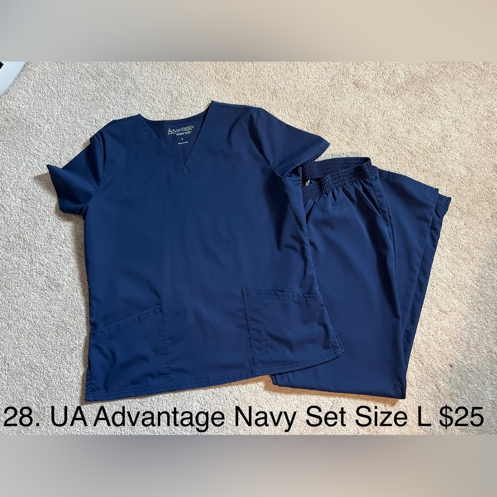 Uniform Advantage Navy Scrub Set
